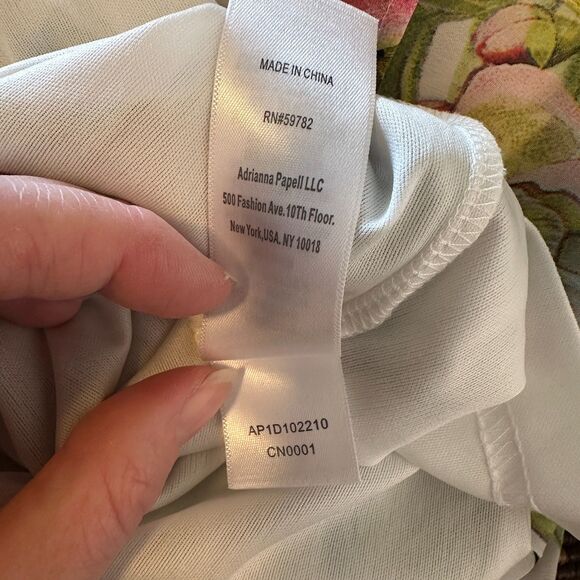 Adrianna Papell Floral Cold Shoulder Mini Dress Size 2 Spring Garden Party - Picture 10 of 11